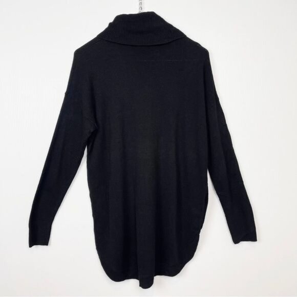 Madewell Crestland Side-Button Turtleneck black Sweater alpaca wool blend small - Picture 6 of 7
